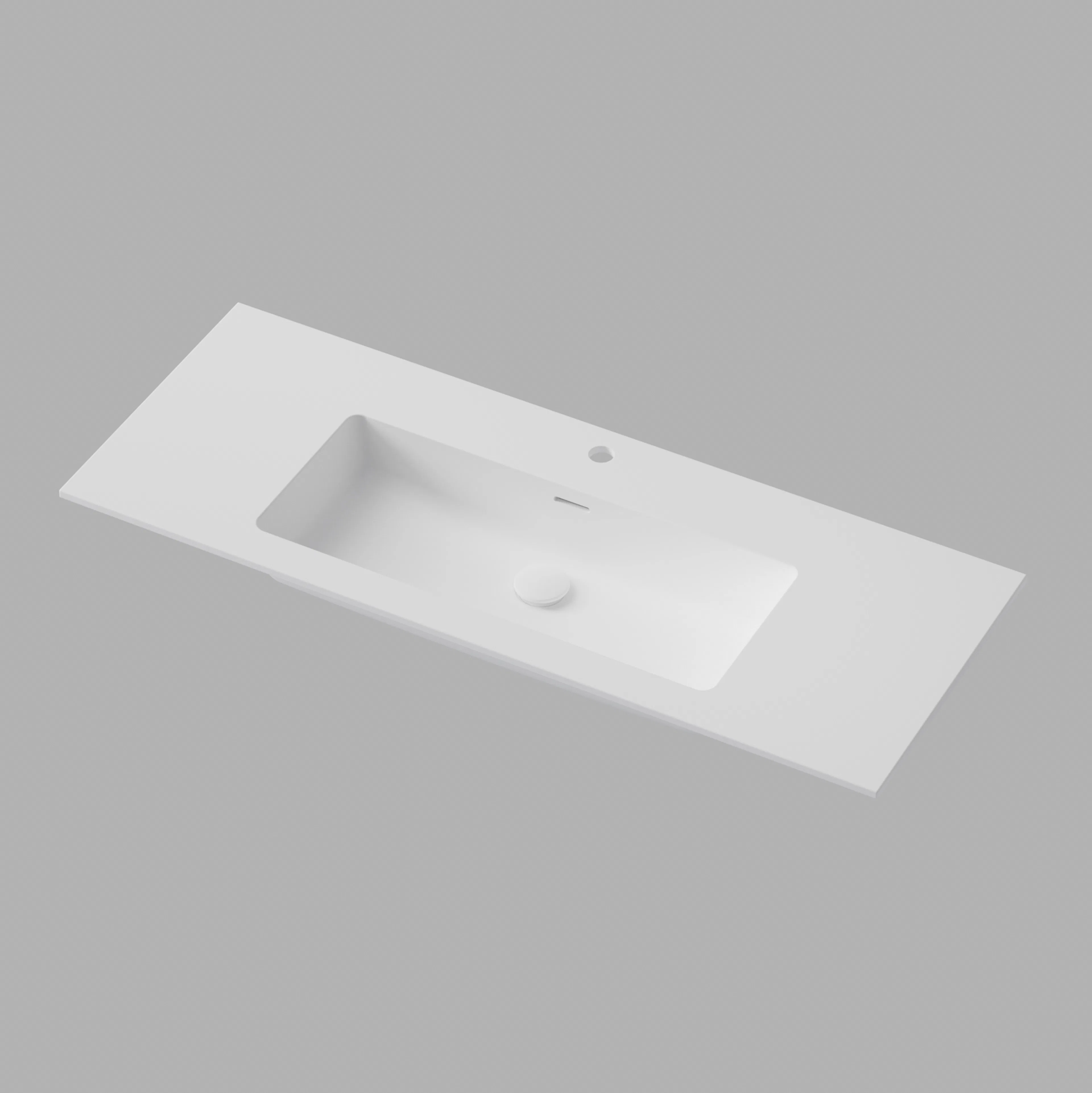 Tvättställ Smooth 120,
Soft White, Solid Surface,
1208x12x 1208mm