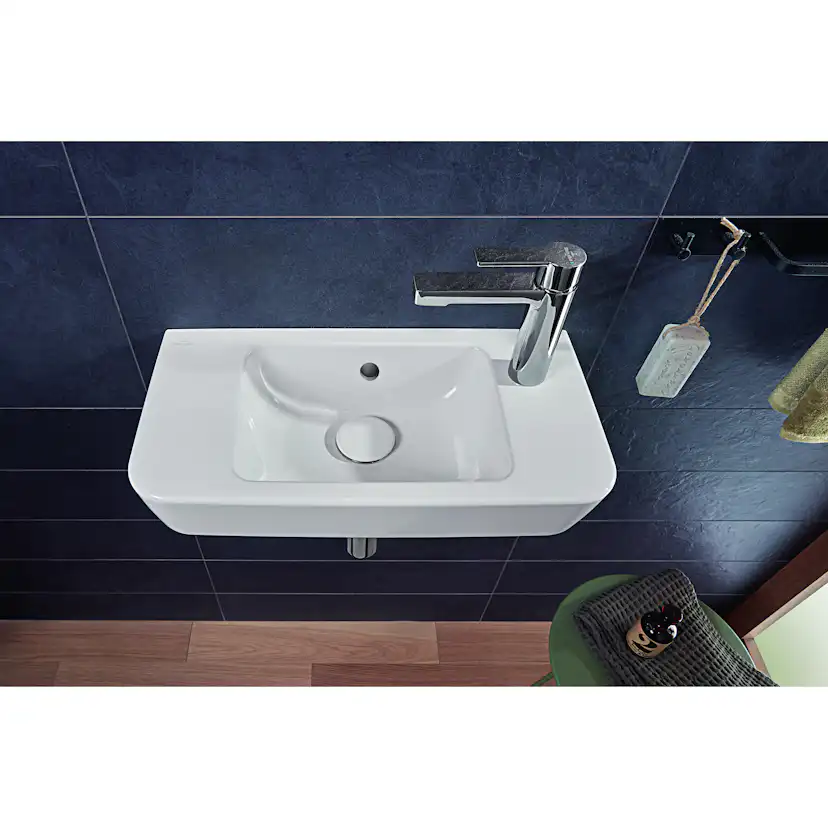Tvättställ Villeroy & Boch O.novo Kompakt Rektangulärt för Sidomonterad Blandare