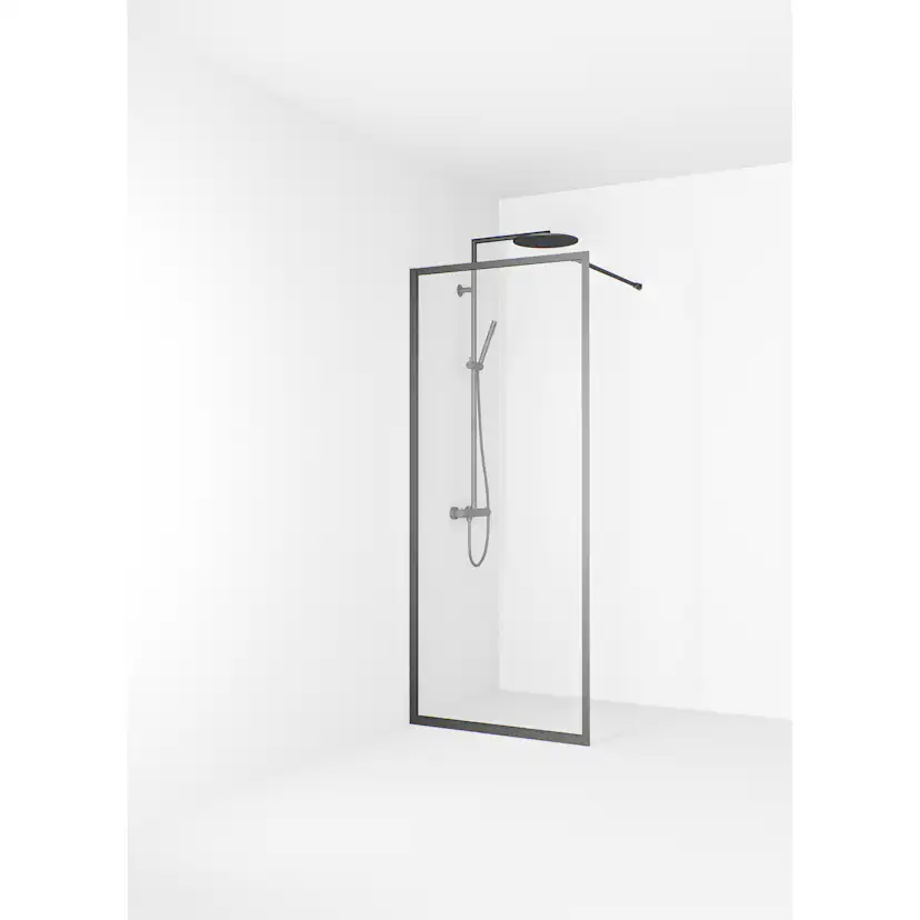 Empire Vägg 85 Gun metal Klarglas Utan spröjs Färg: Gun Metal, Bredd: 850 mm