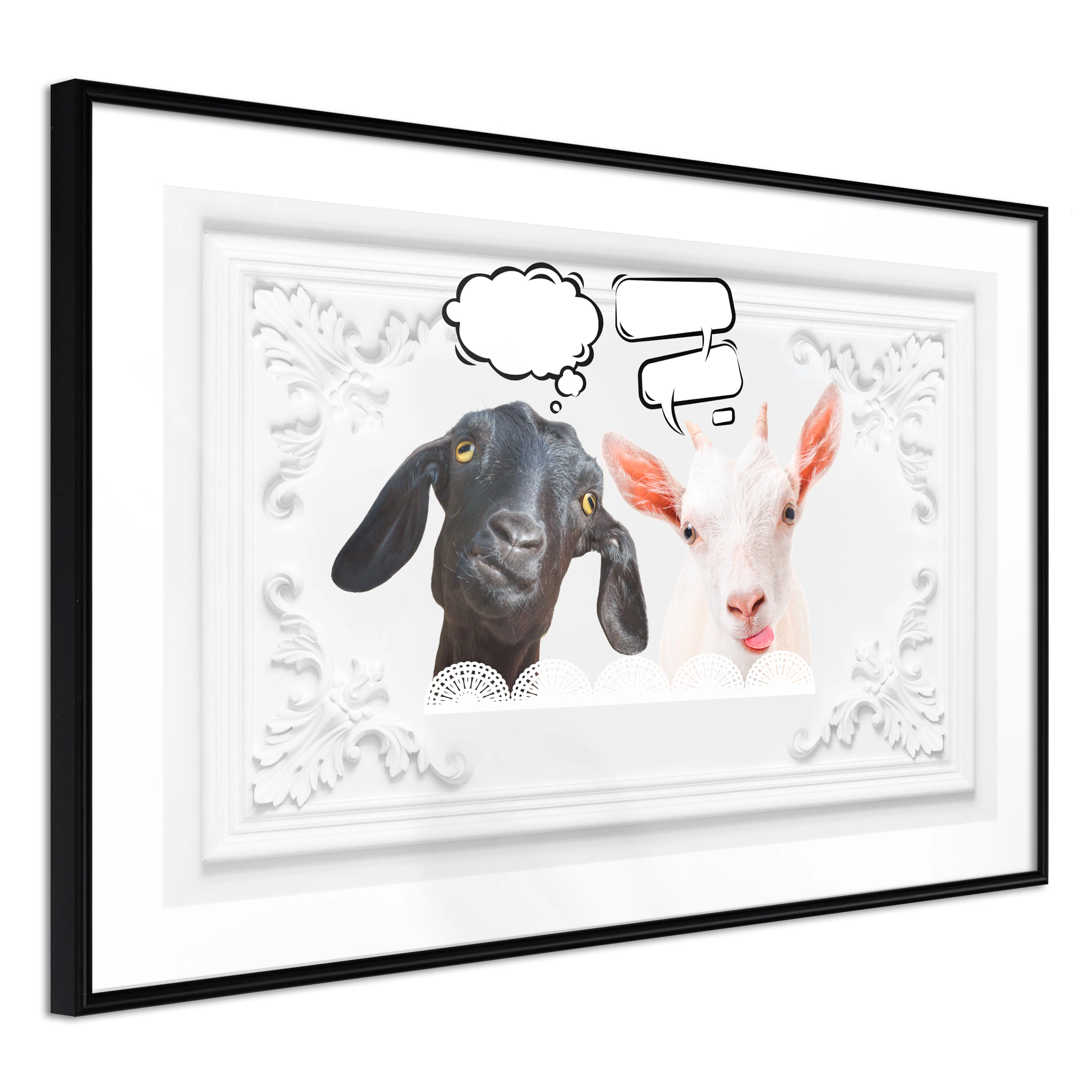 Poster Artgeist Affisch Funny Goats