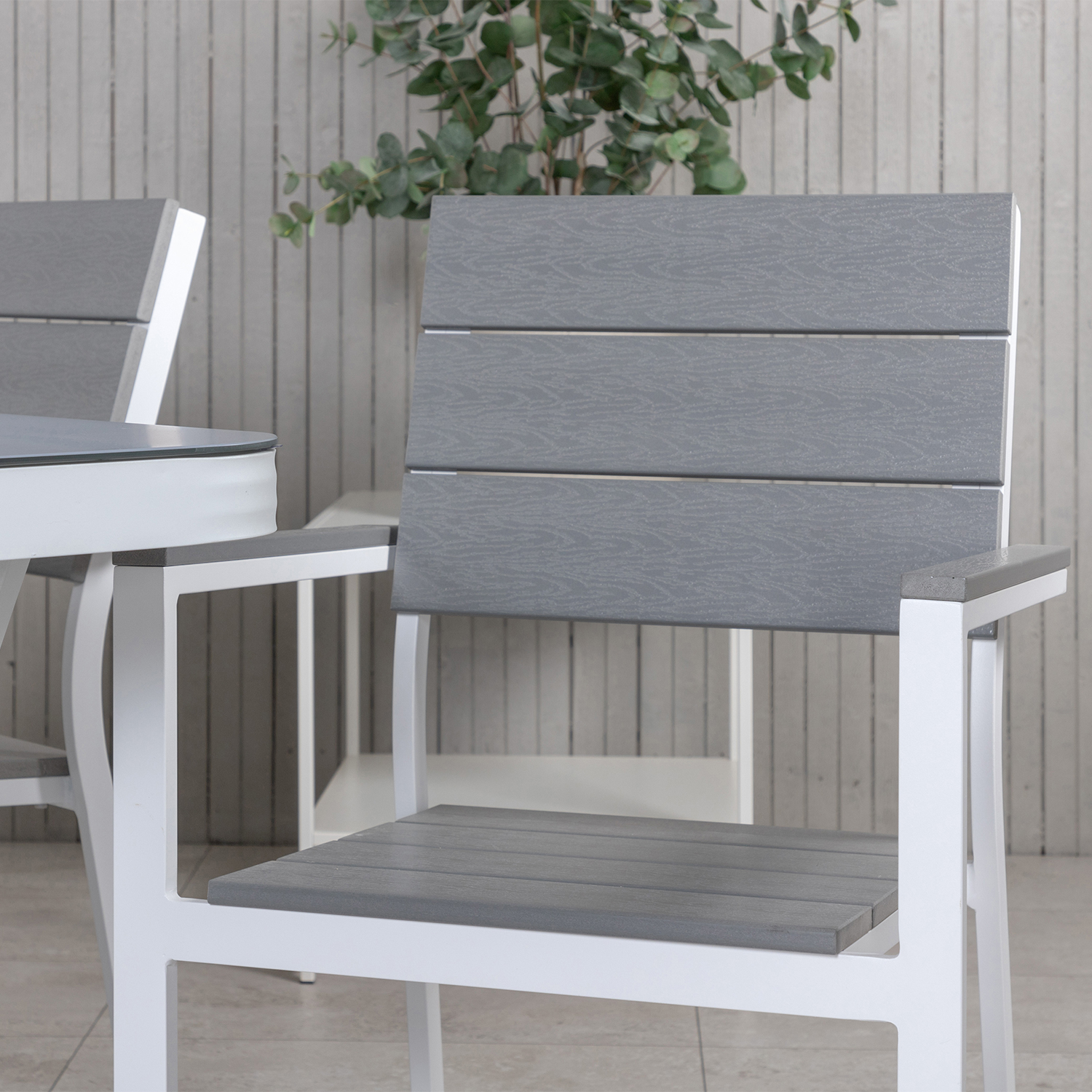 Matgrupp Utomhus Venture Home Virya 160x90 med 6 Levels StapelTrädgårdsstolar