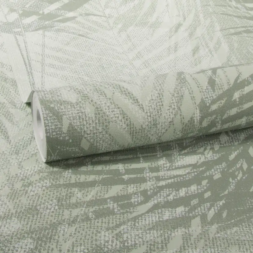 Tapeter Art For The Home Ren Natur Palm 104638 Non Woven, Mönstrad Grön