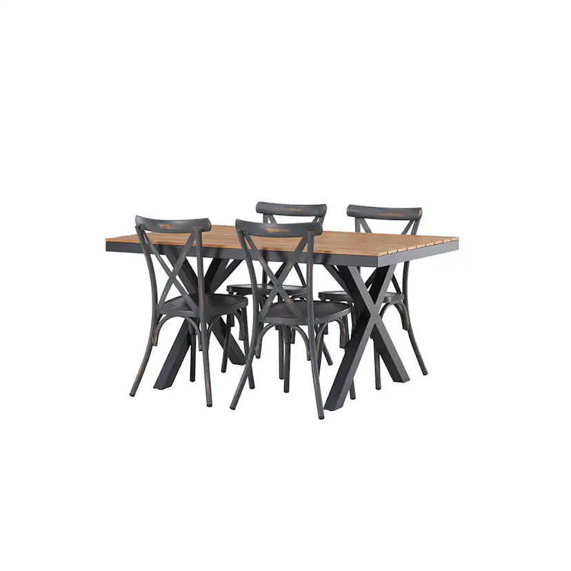 Matgrupp Venture Home Garcia Bord med 4 Tablas Stolar