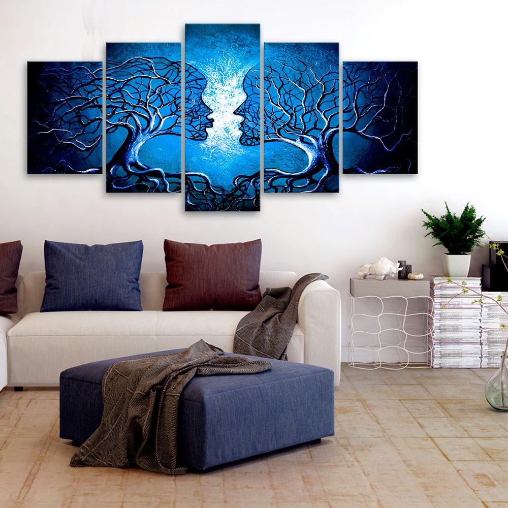 Tavla - Sapphire Kiss 100x50 100x50 cm