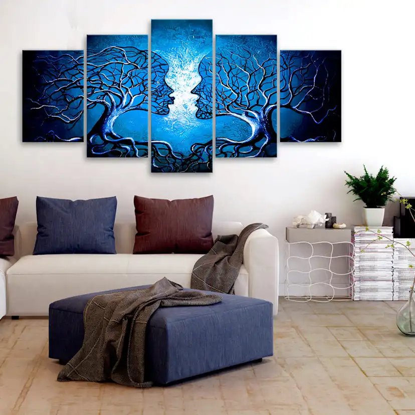 Tavla - Sapphire Kiss 100x50 100x50 cm