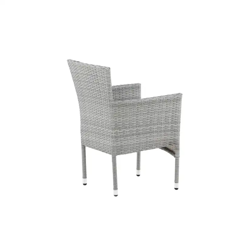 Malina Diningchair 2-pack Alumnium - Grey / Wicker Grå
