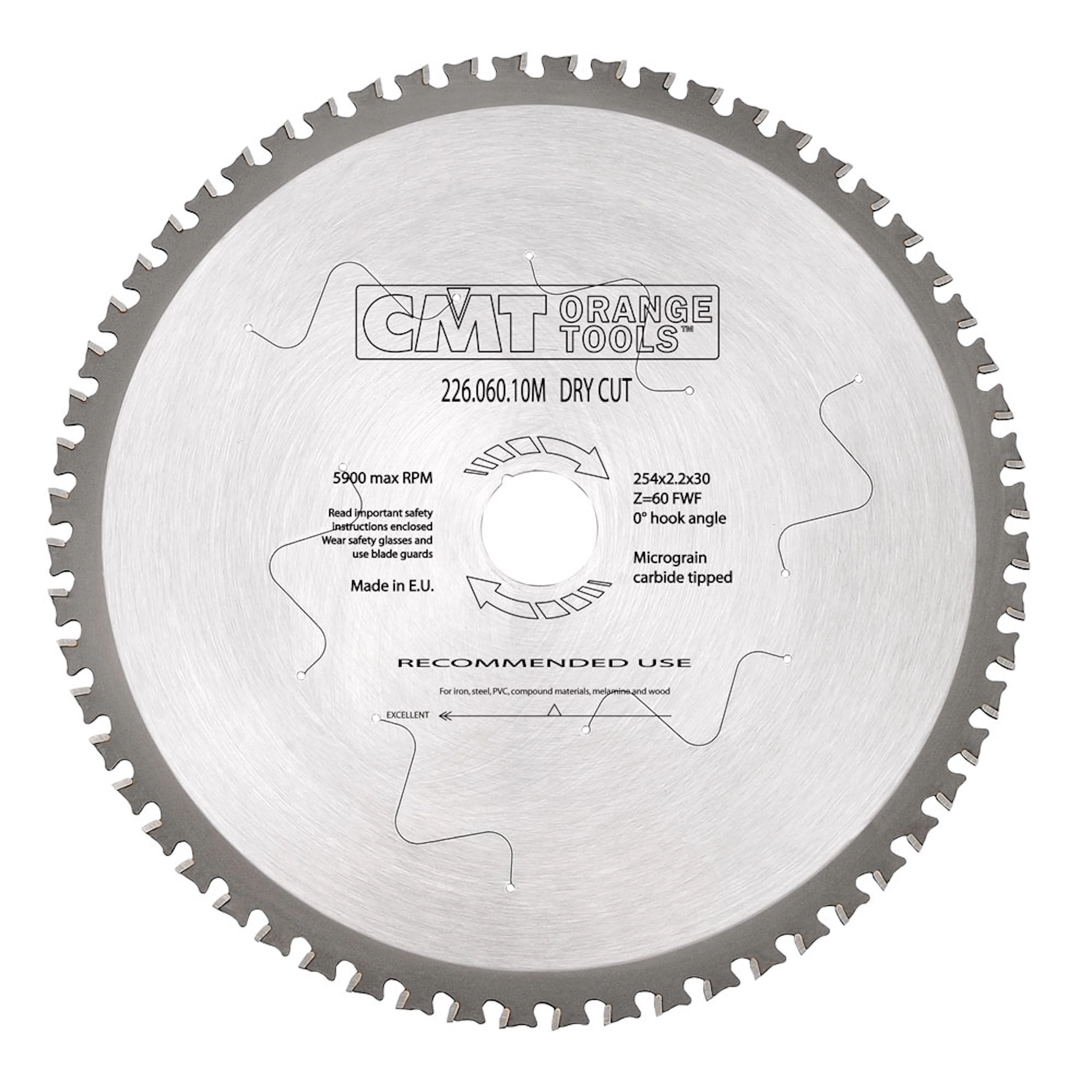 Sågklinga 305x2,2x25,4 T60 Dry Cut Metall 305x2,2x25,4 mm
