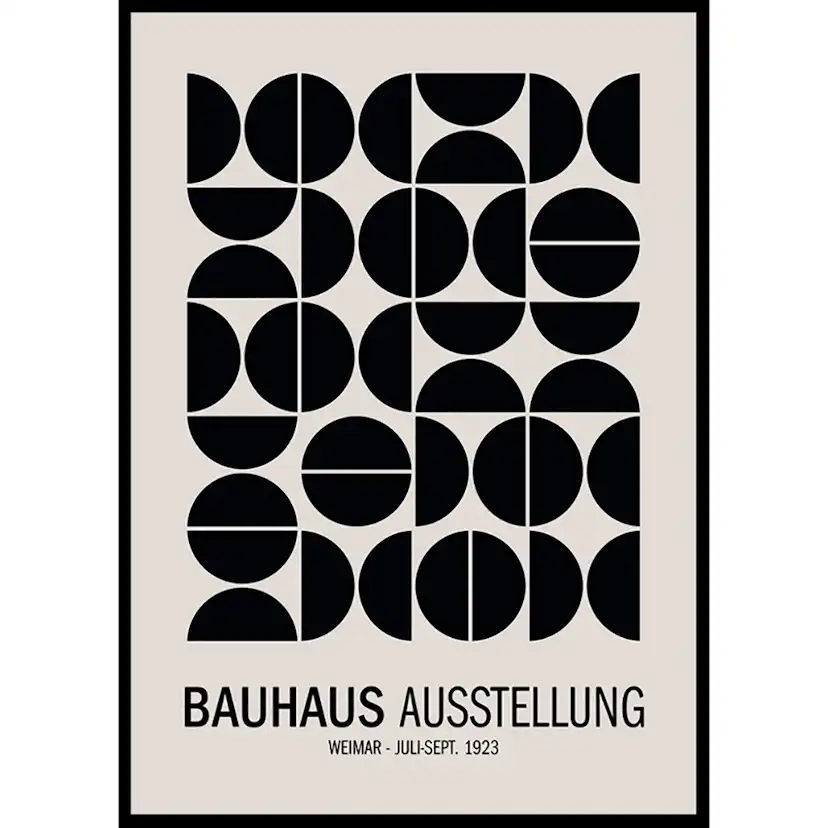 Poster Gallerix Bauhaus Ausstellung No1