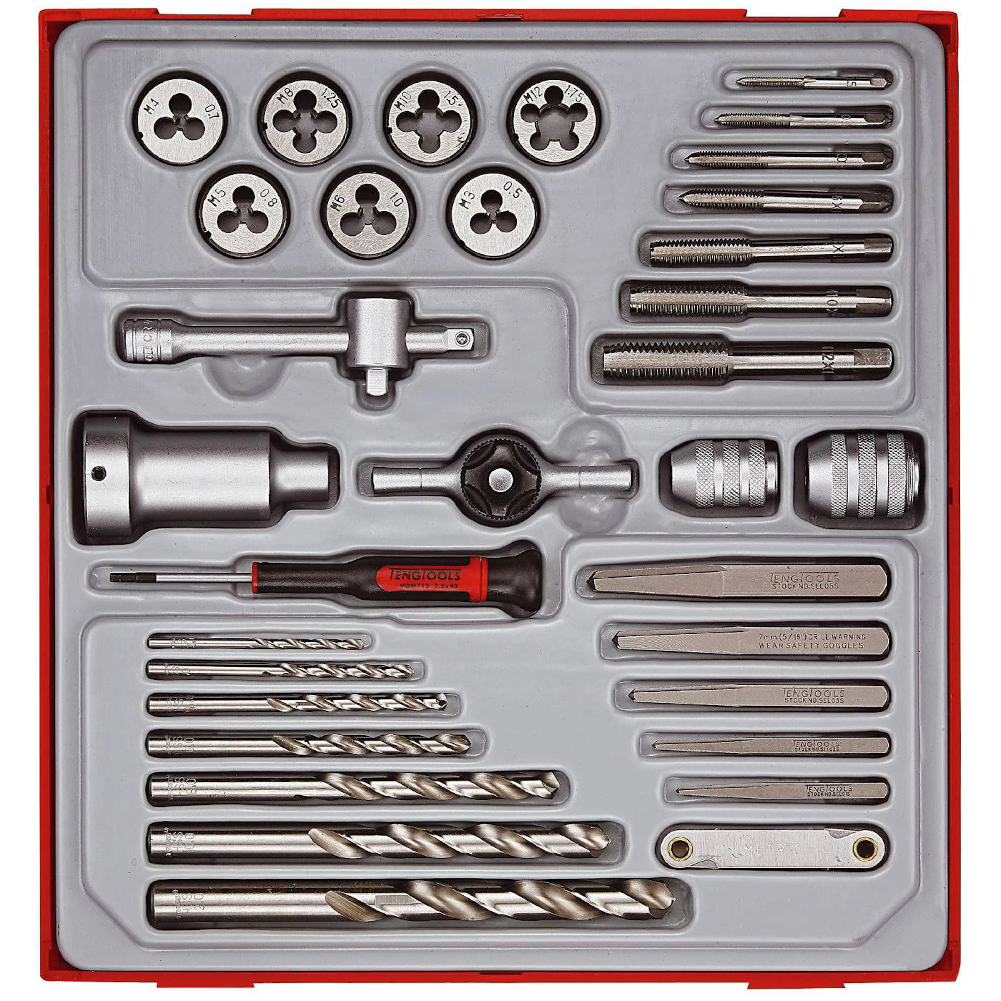 Gängsats 34 delar Teng Tools TTDTD34