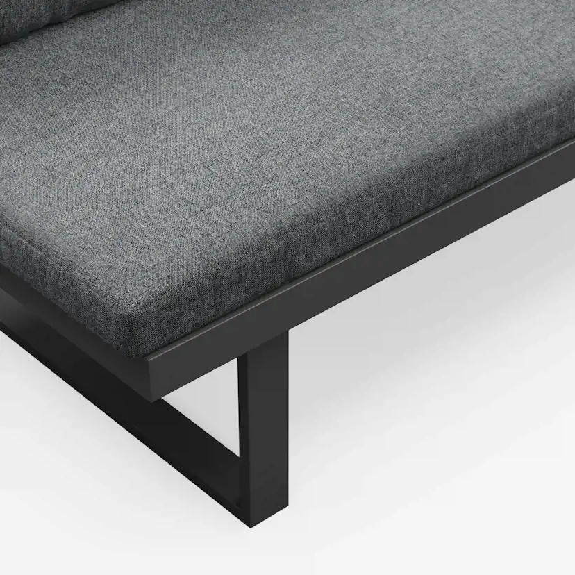 Utesoffa deNoord Samira Fällbar Utesoffa med soffbord - Solsäng i aluminium