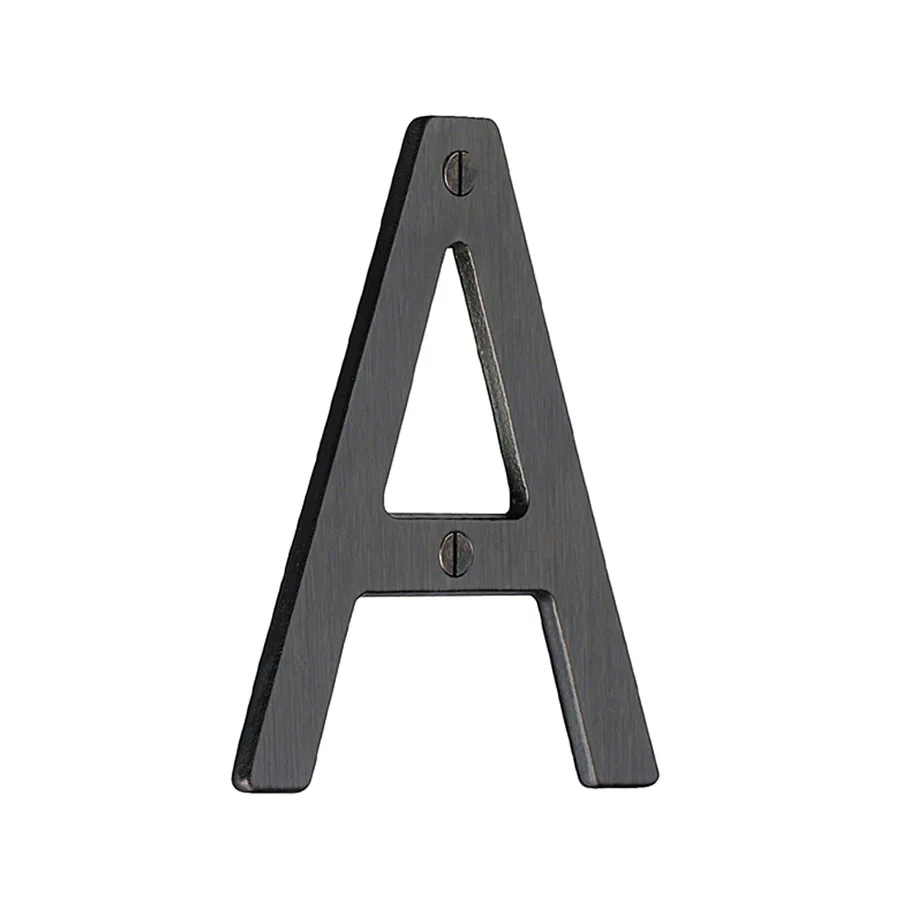 Husnummer Beslagsboden Oxiderad Mässing