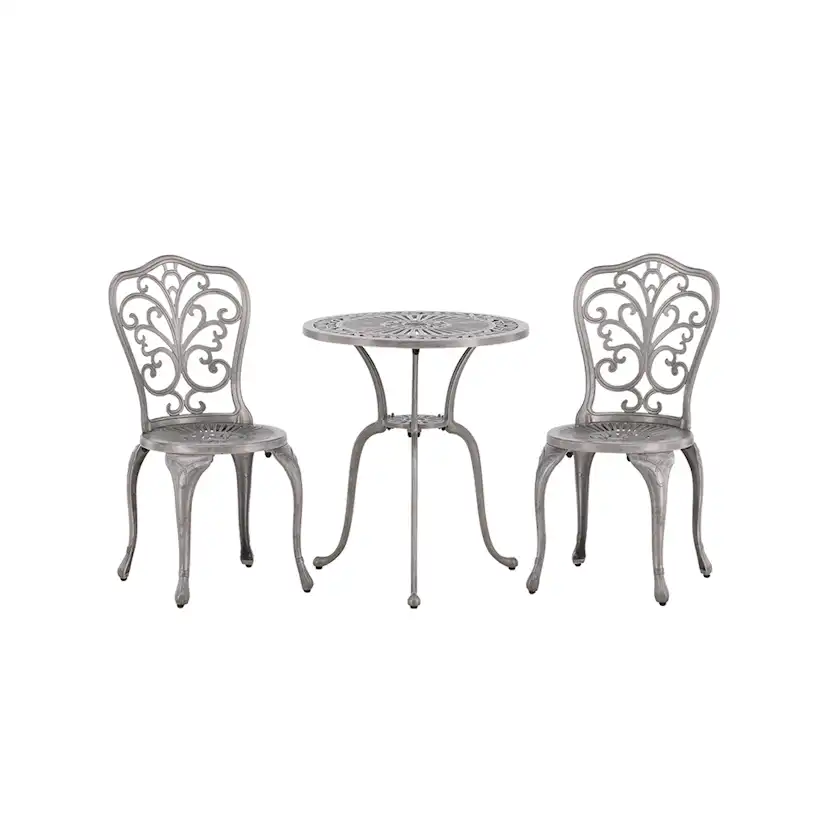 Cafégrupp Venture Home Nandin ø60 cm med 2 Stolar