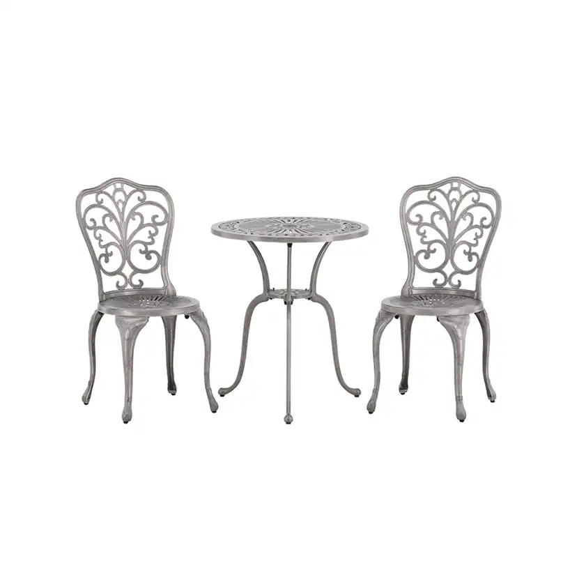 Cafégrupp Venture Home Nandin ø60 cm med 2 Trädgårdsstolar Utomhus