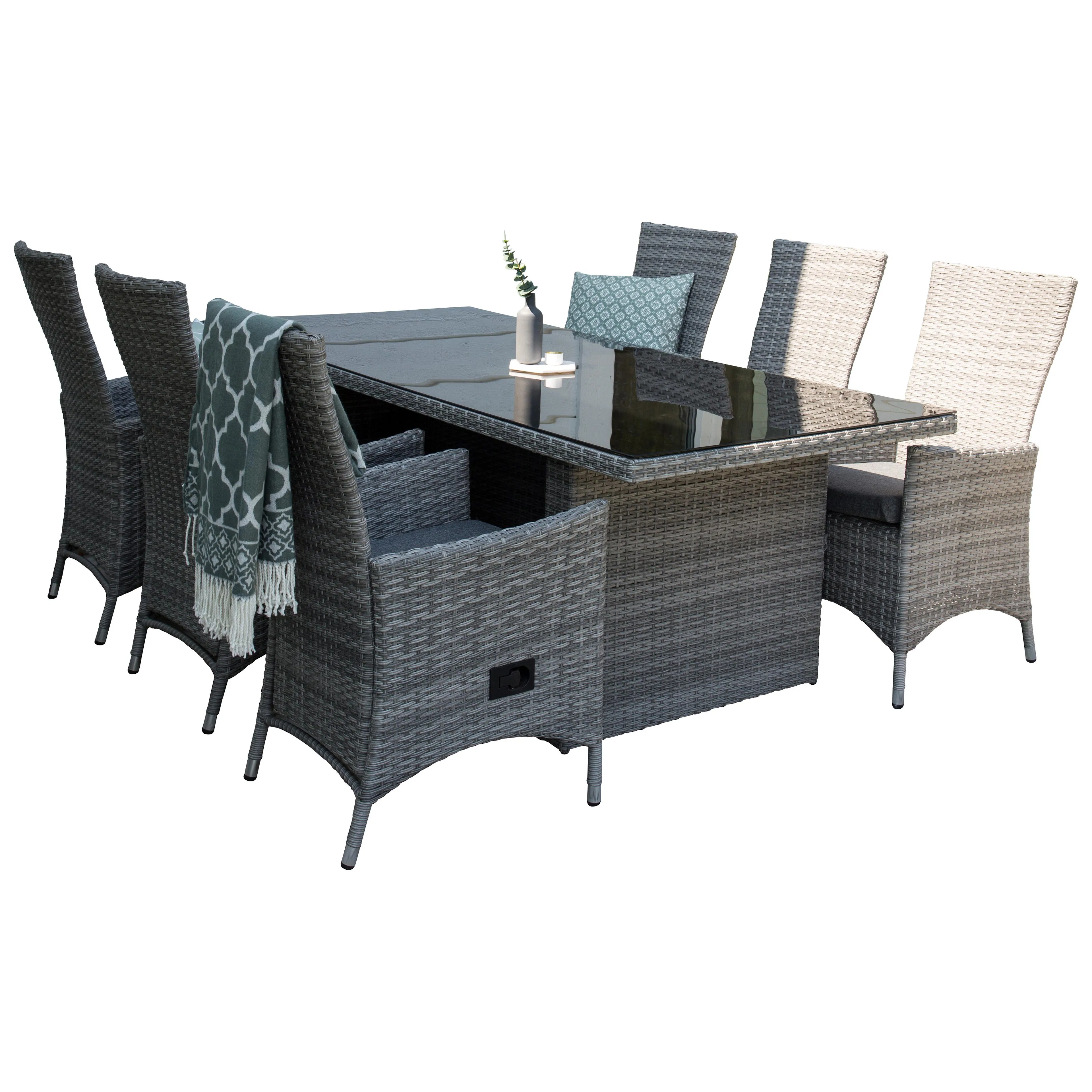 Matgrupp Venture Home Pishi 200 med 6 Pishi Stolar