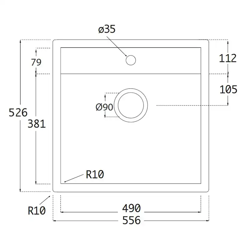 Diskho Lavabo Jupiter 60 Mattsvart/Krom Mattsvart/Krom