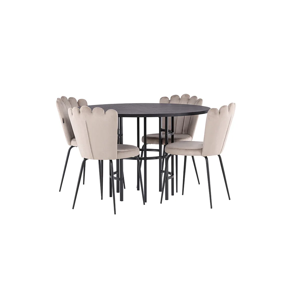 Svart/Beige