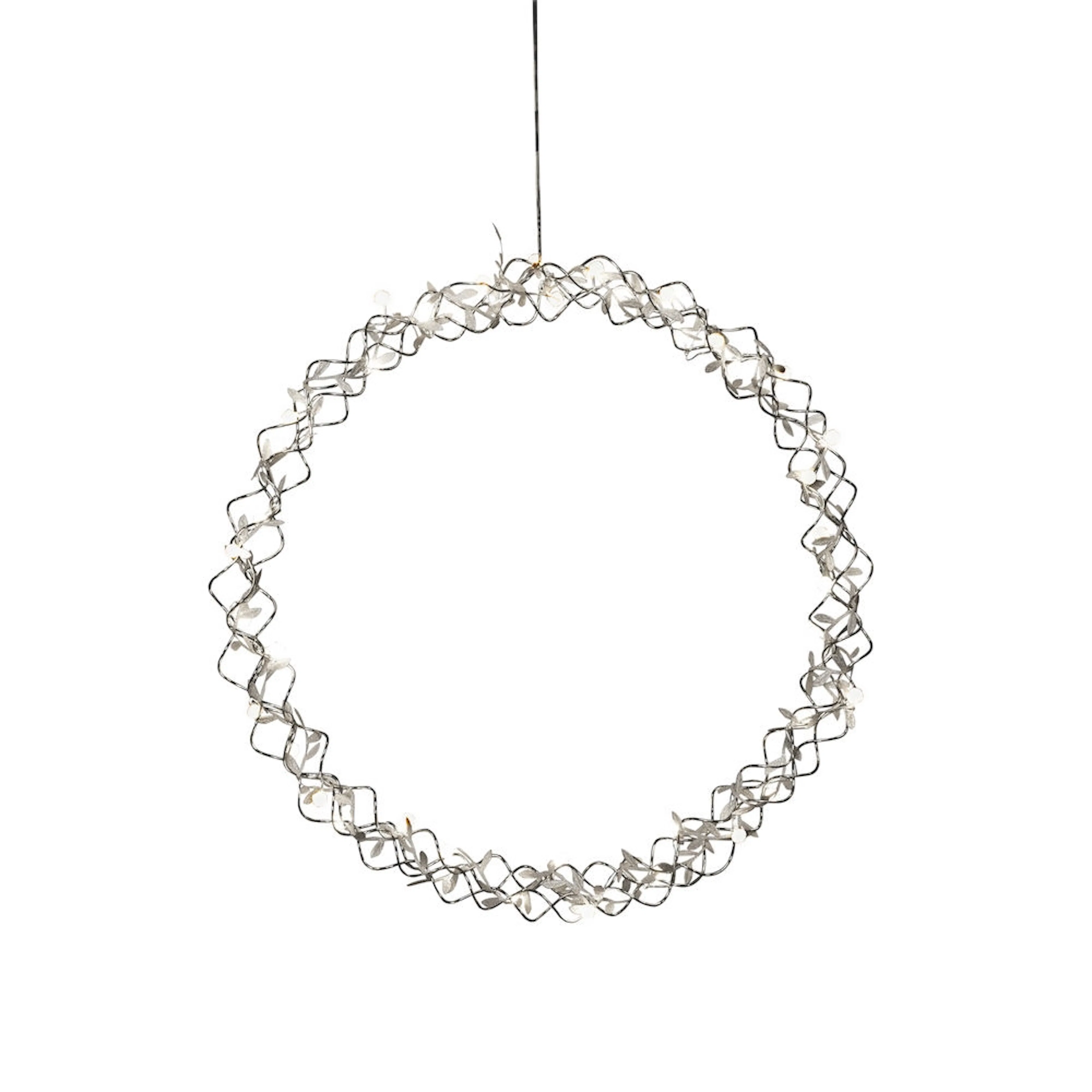 Krans silver, 45 cm 40 LED Silver