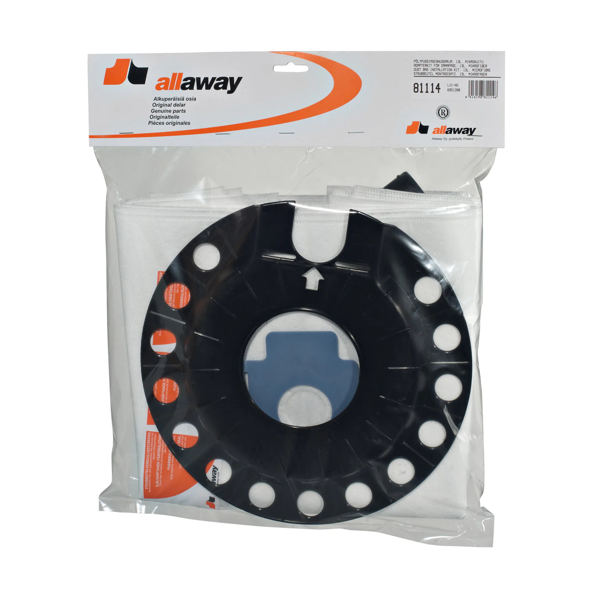 Adapterkit Centralenhet Allaway För Dammpåse AX/AZ 14-20 L Mikrofiber