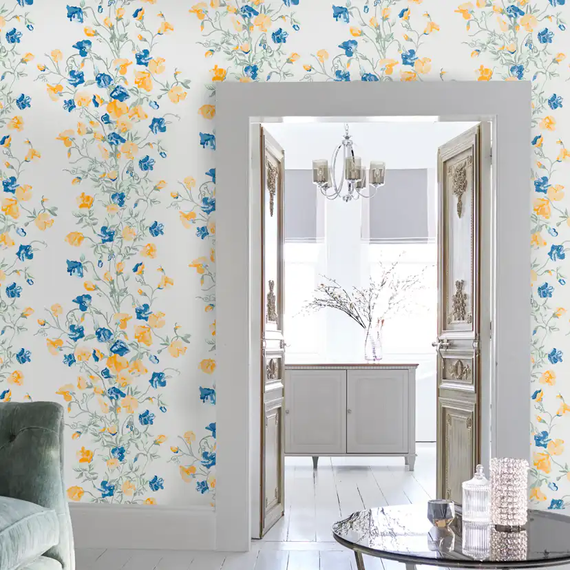 Tapet Laura Ashley Charlotte Guld