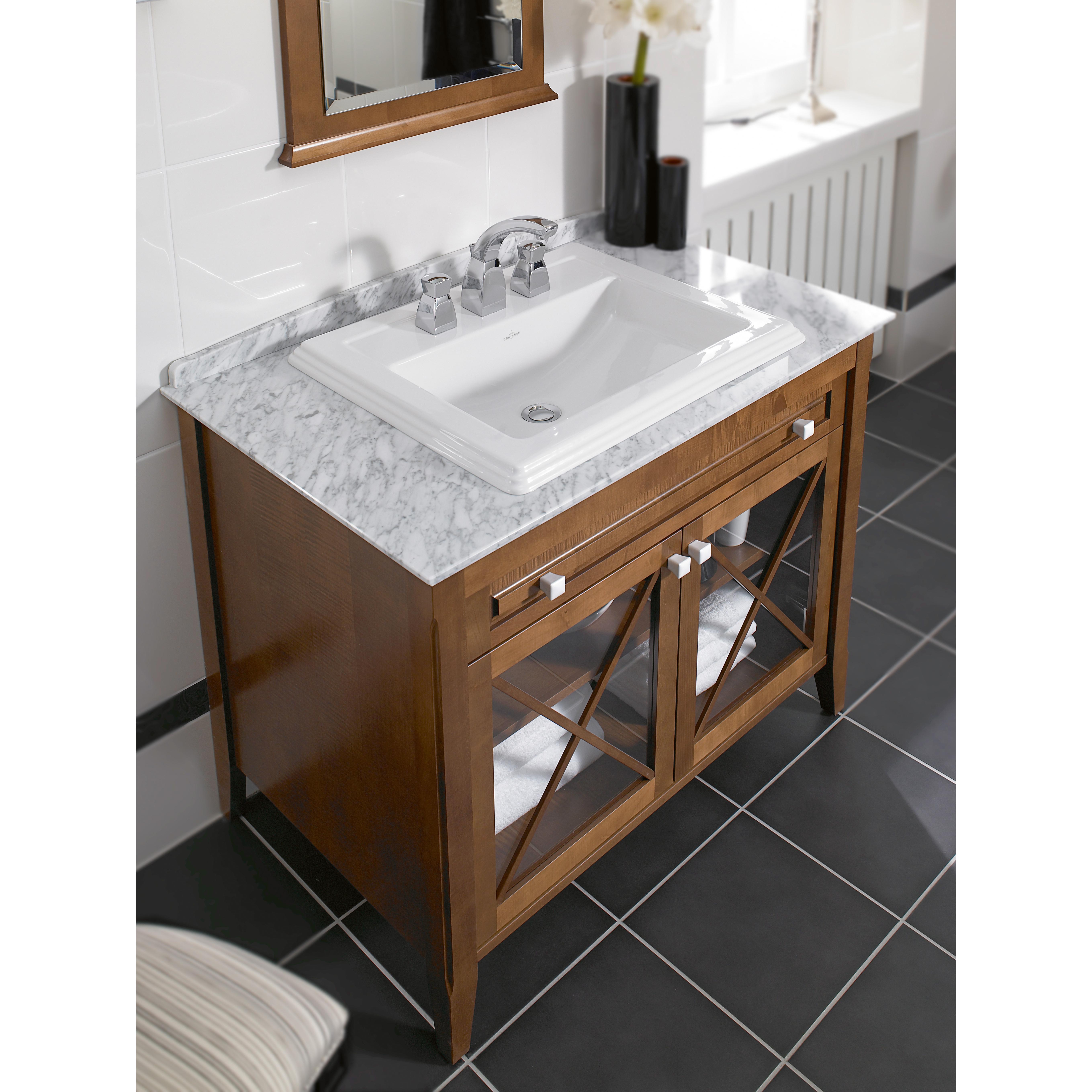Tvättställ Villeroy & Boch Hommage Inbyggt 630 mm Med Bräddavlopp