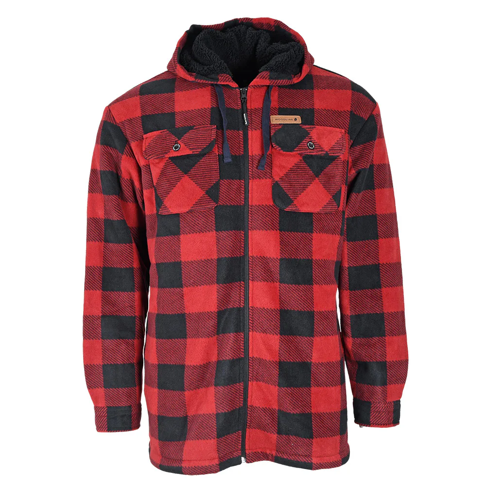 Fleecejacka Woodline Canada Röd Storlek: XL