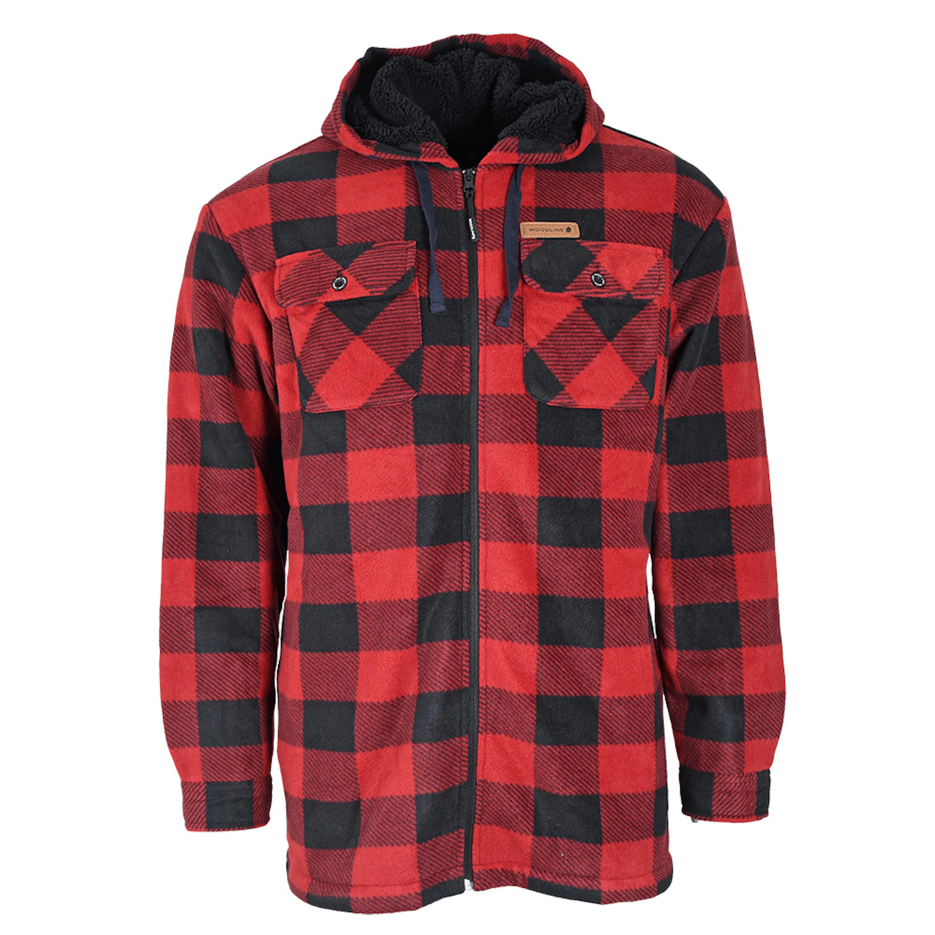 Woodline Fleecejacka Canada Röd XL Storlek: XL