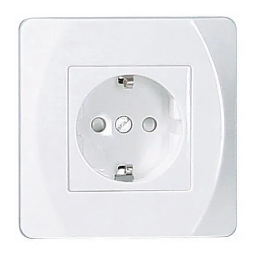 Vägguttag Malmbergs Nova Infälld 1-Vägs med Jord