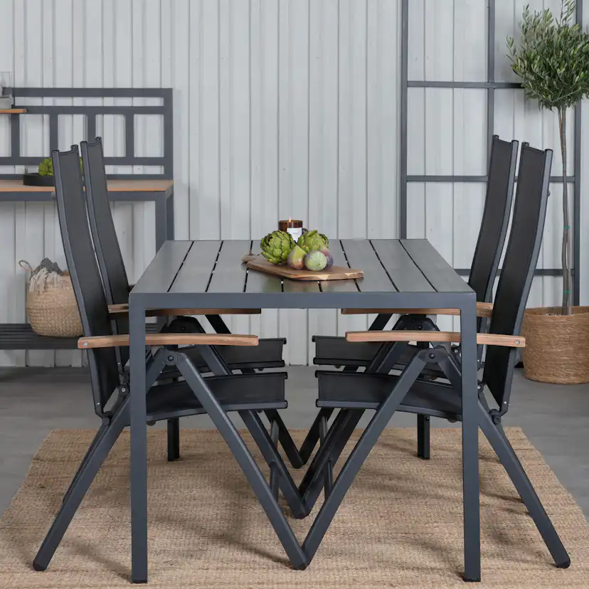 Matgrupp Venture Home Bundy med 4 Pave Stolar