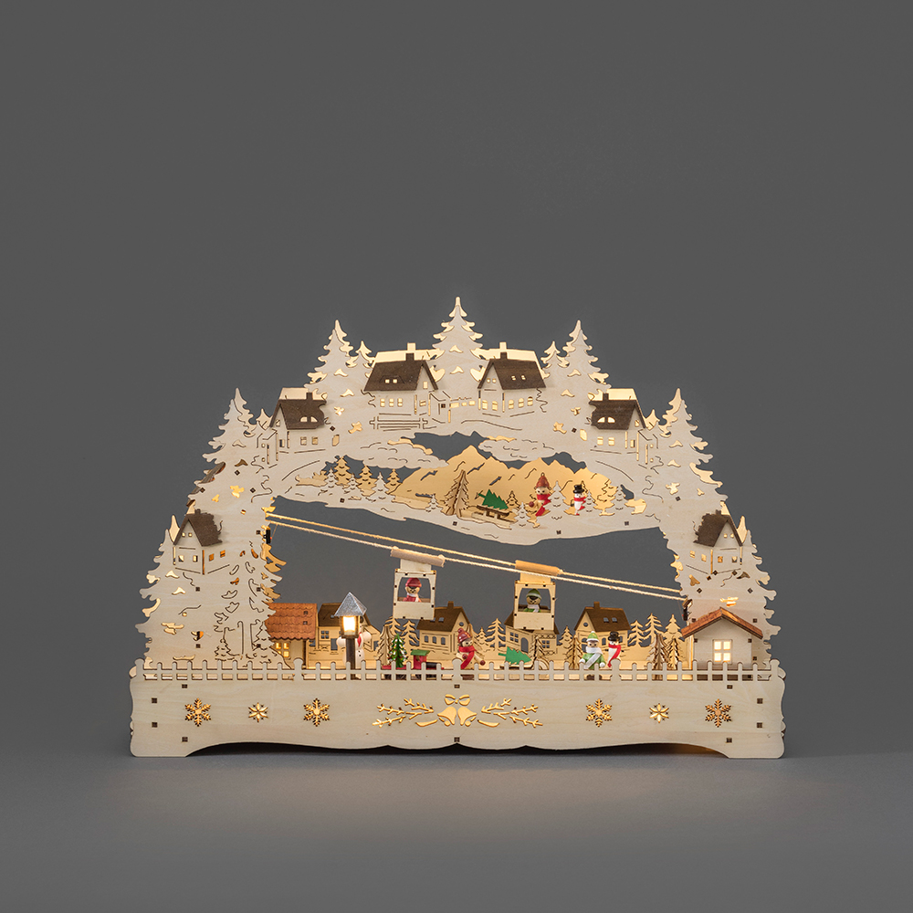 Dekorationsbelysning Gnosjö Konstsmide Skidort