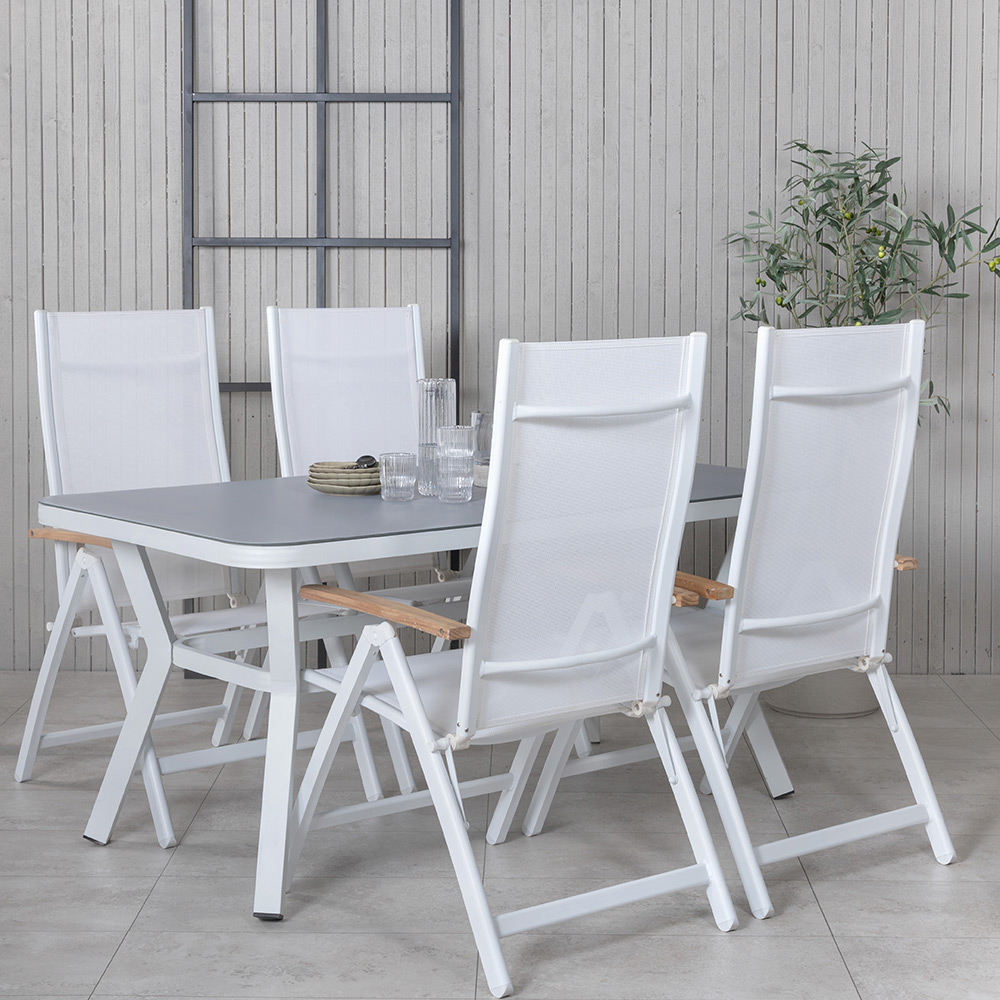 Matgrupp Venture Home Vyn med 4 Pandi Matstolar