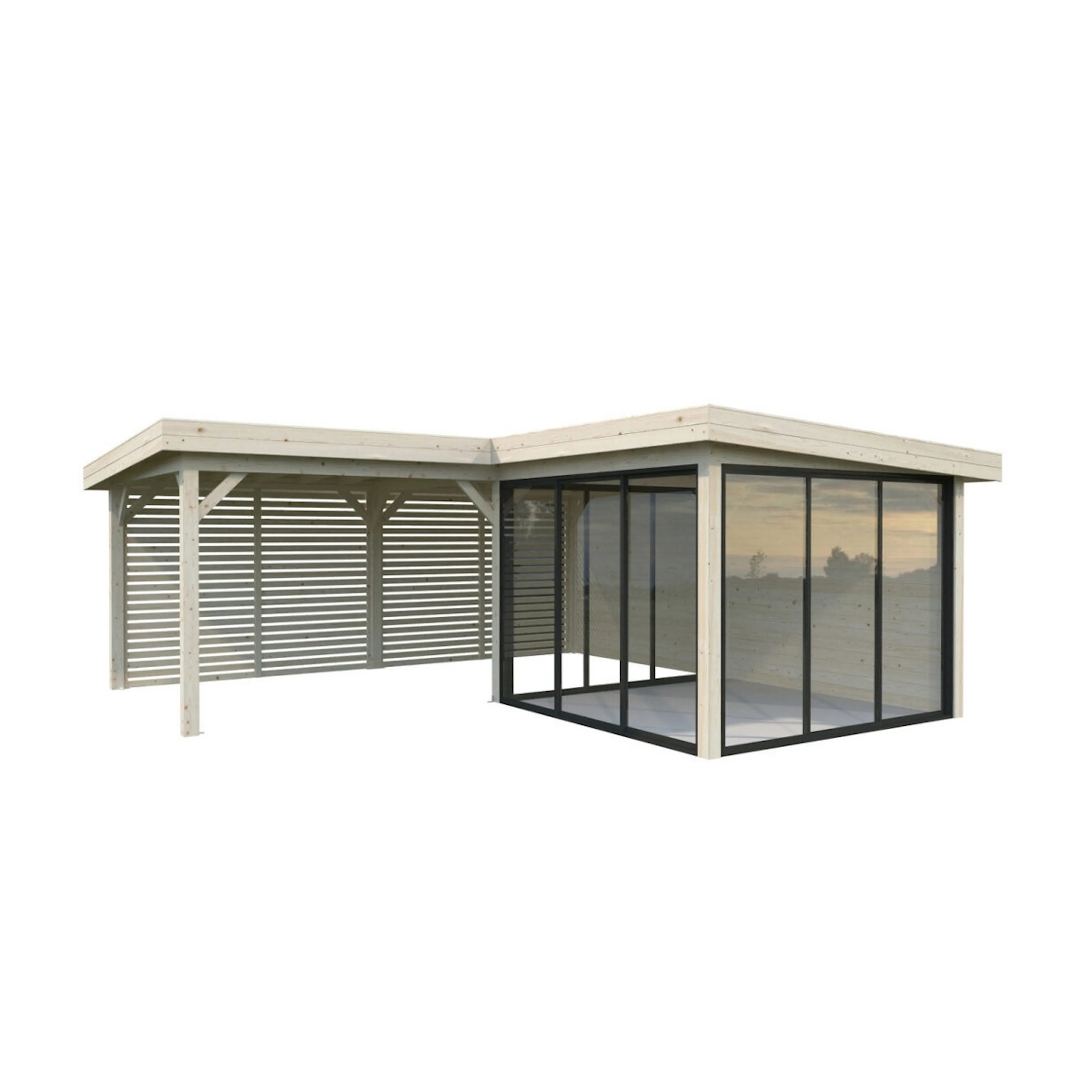 Lenna 24,9 m2 Set 411 Slide WTDIP Behandling: Impregnerad transparent