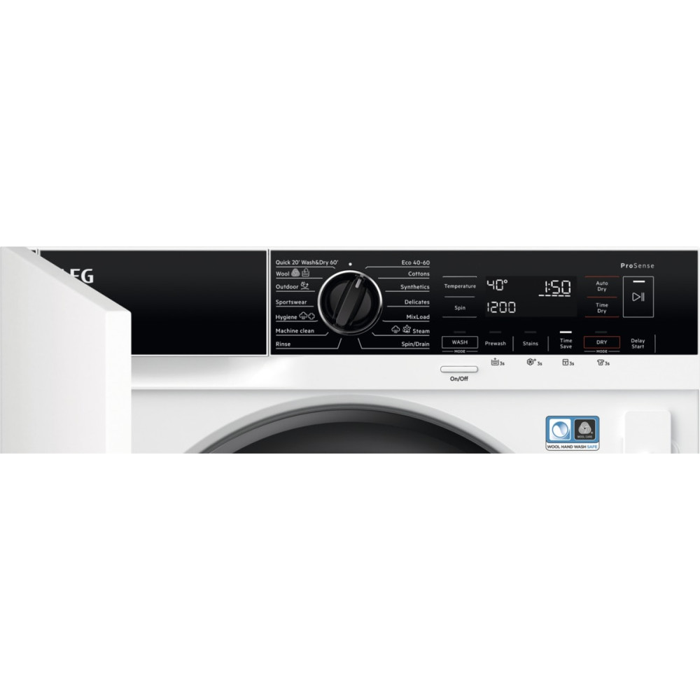Tvätt/Torkmaskin AEG L7WBI864T 7000-Serien 8/4 kg 1600 varv