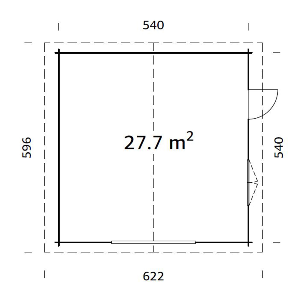 Garage Palmako Roger Kit 29,2 m2