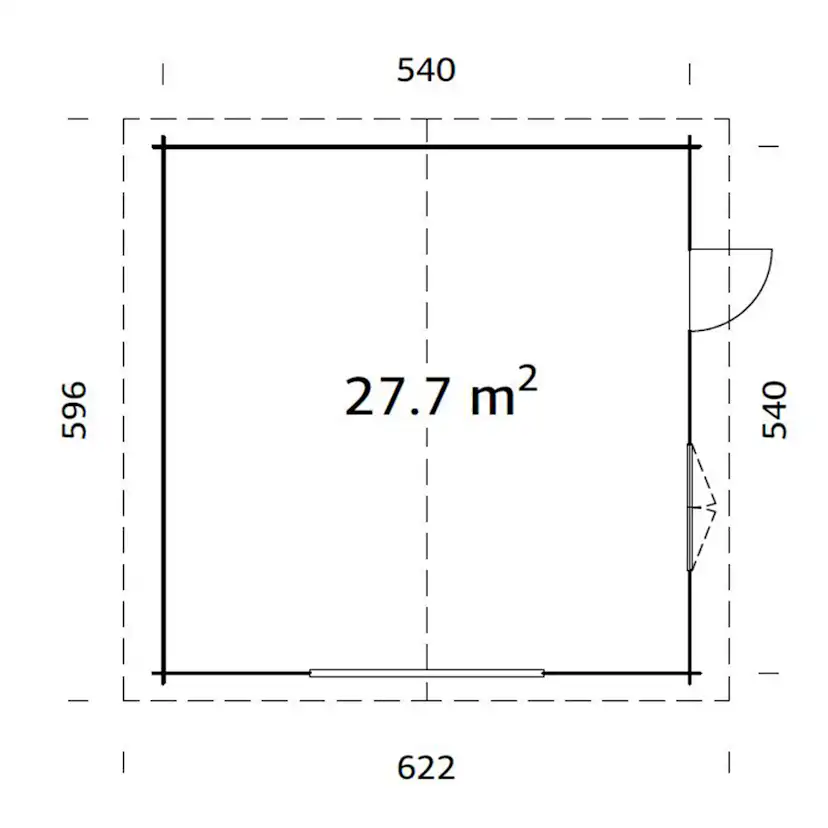 Garage Palmako Roger Kit 29,2 m2