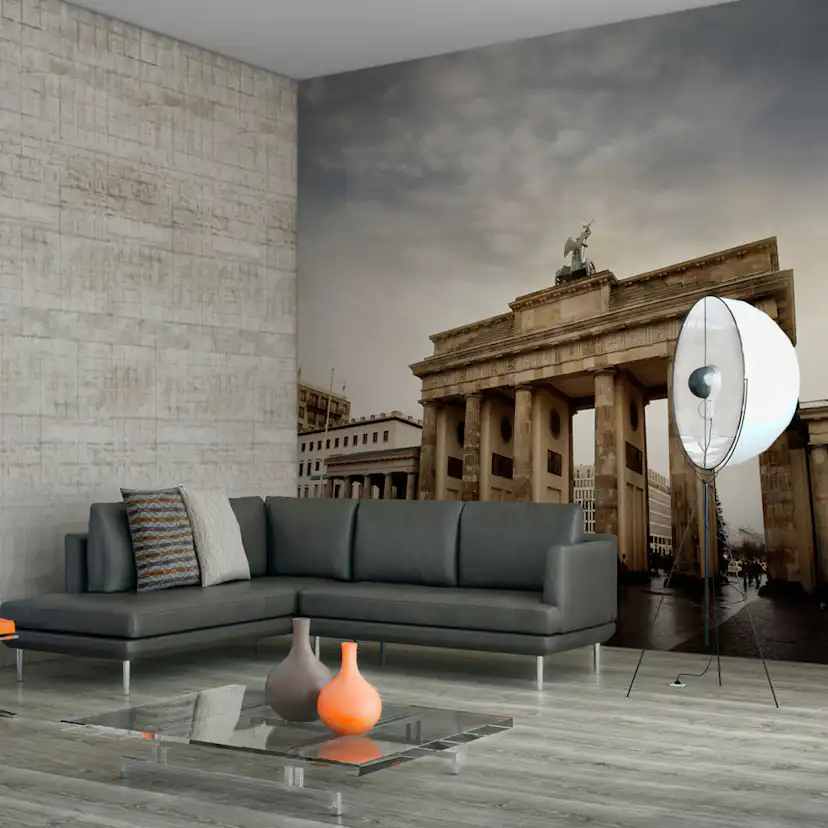 Fototapet Arkiio Turister Nära Brandenburger Tor