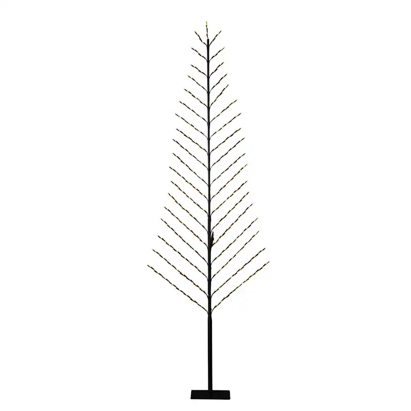 Utomhusdekoration Gnosjö Konstsmide 2-D Svart Träd 240 cm LED