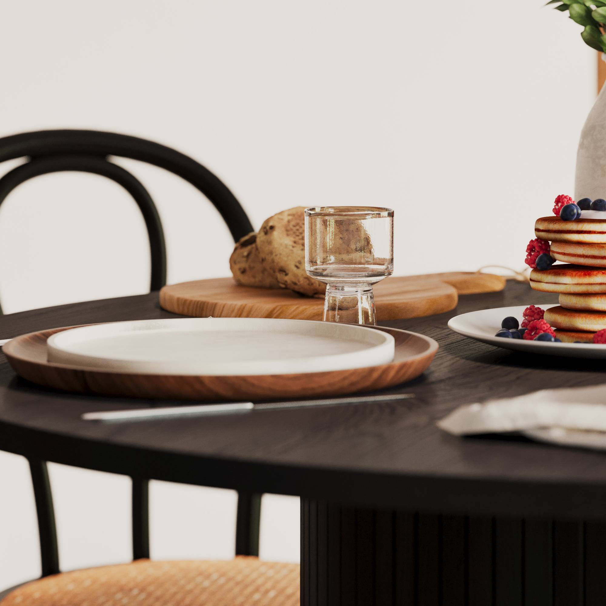 Sidobord Venture Home Punta Svart Fyrkantigt Bord i Stål 30x30cm