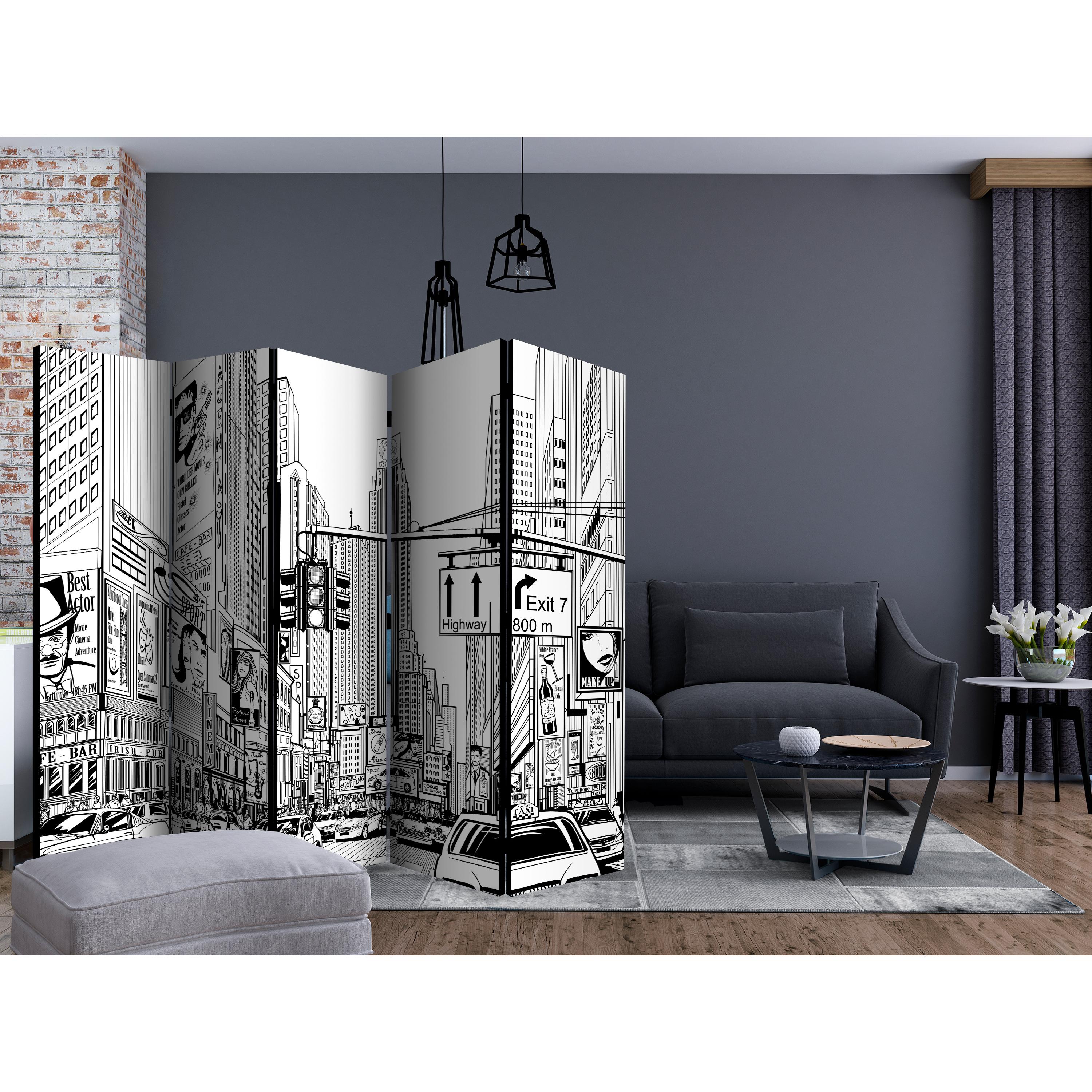 Rumsavdelare Arkiio Street in New York City II 225x172 cm