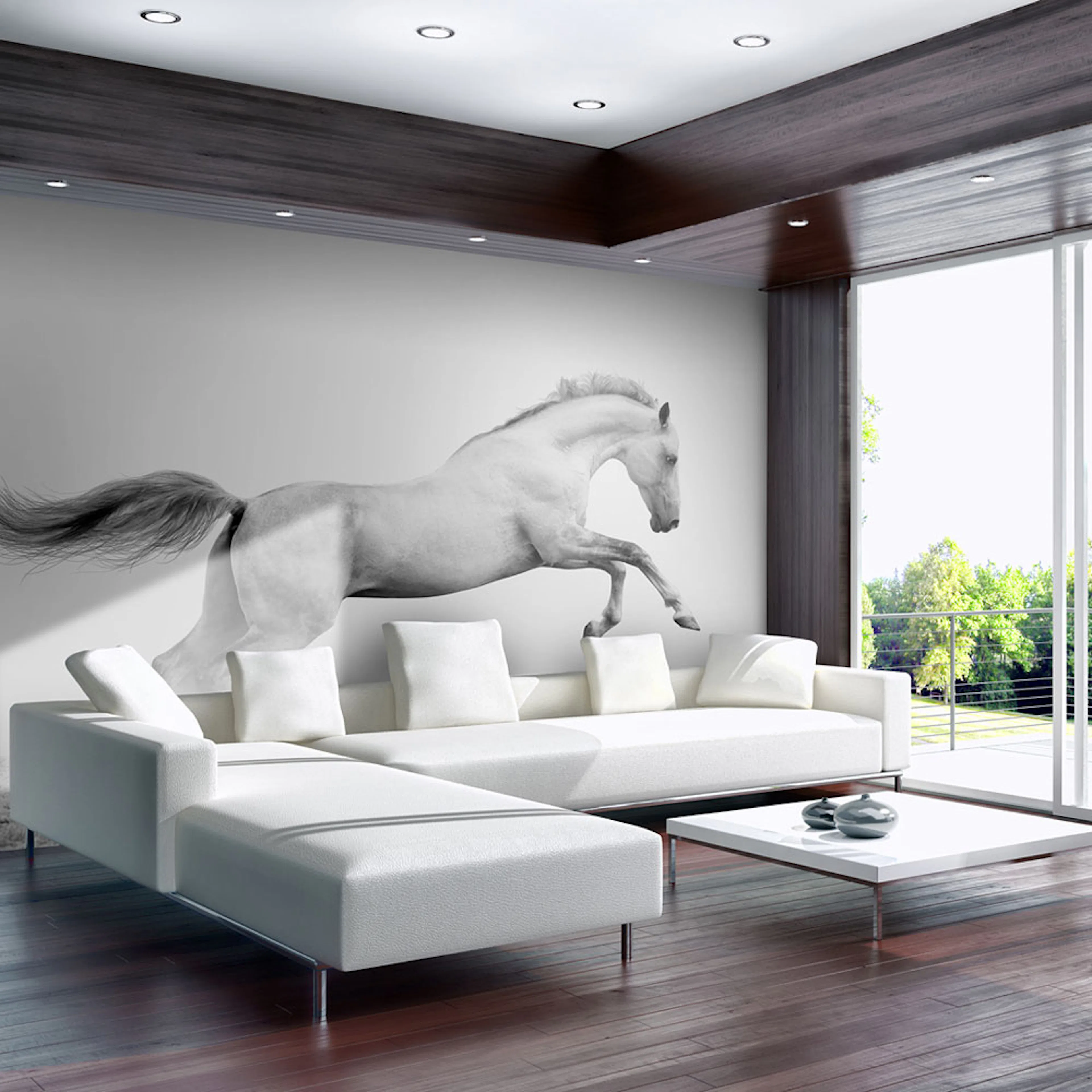 Fototapet Arkiio White Gallop