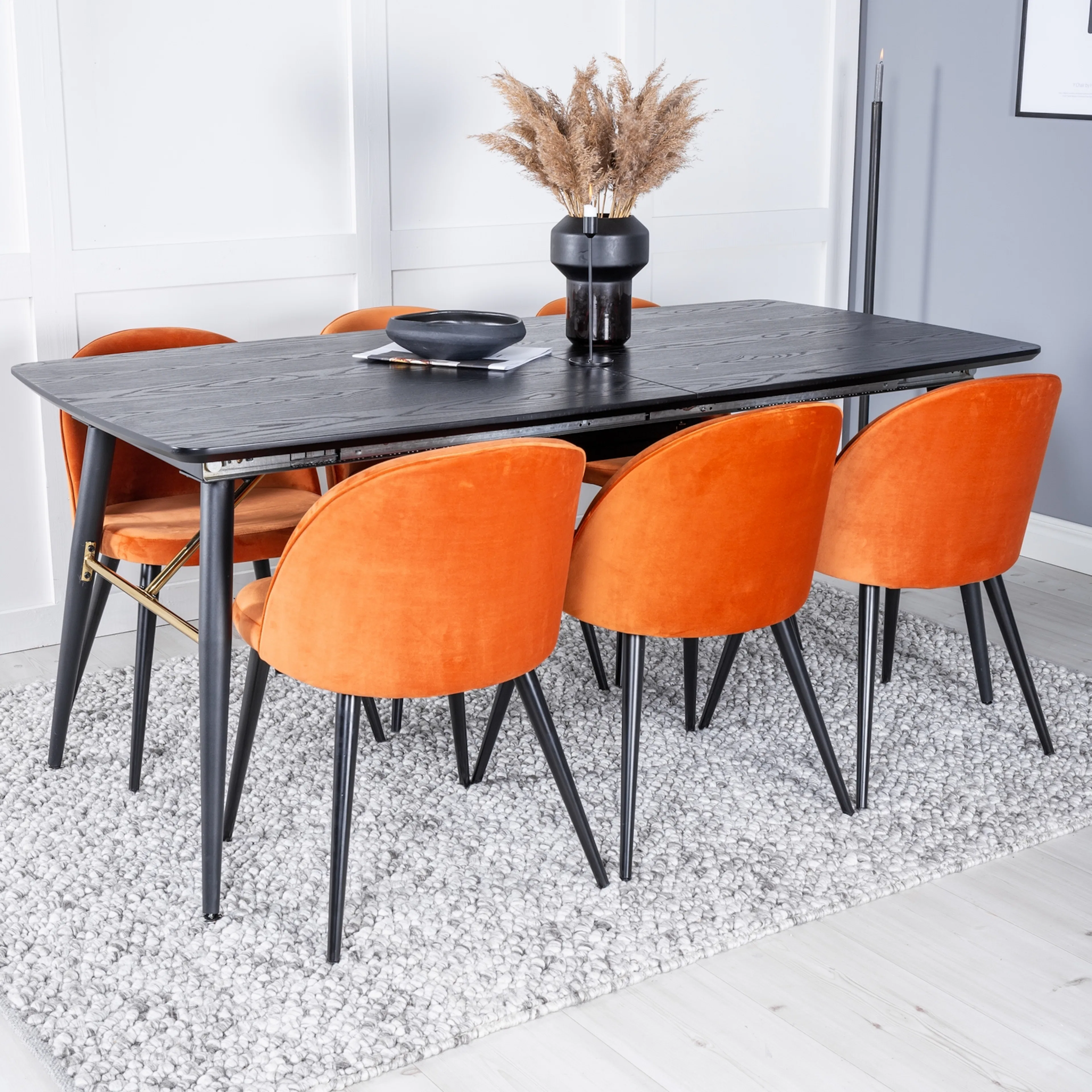 Svart/Orange