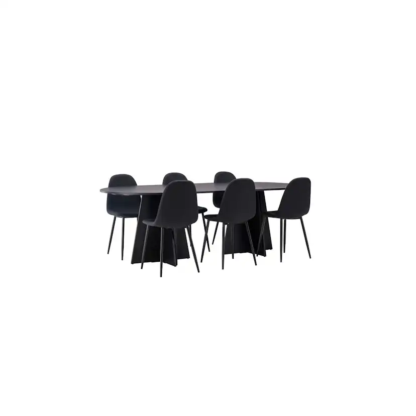 Matgrupp Venture Home Bootcut Oval med 6 Polar Stolar