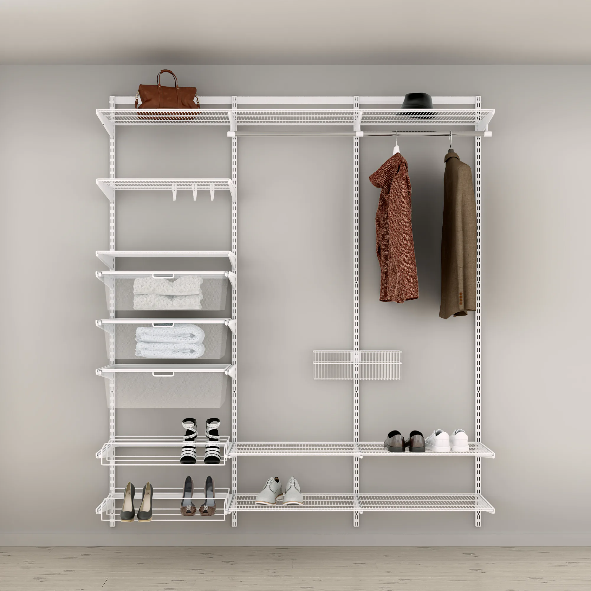 Hallösning Elfa Ready Solution Classic 14 Vit 186 cm