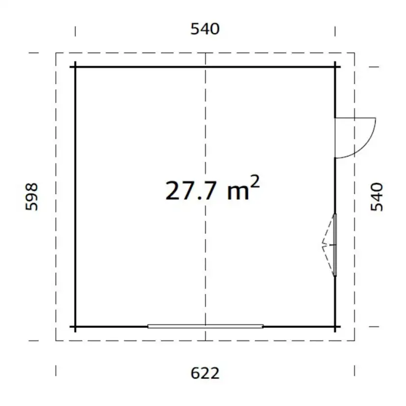 Garage Palmako Roger Kit 29,2 m2
