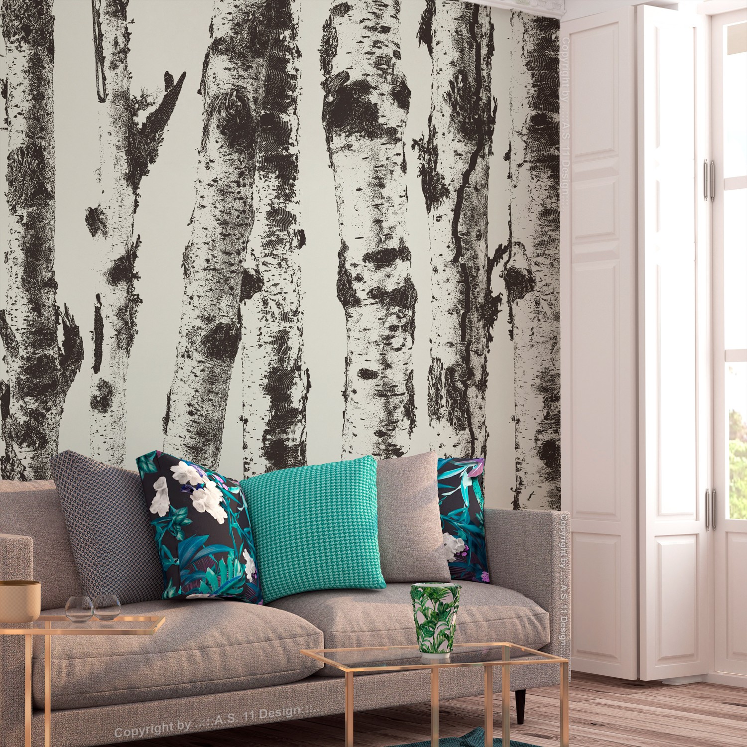 Fototapet Arkiio Stately Birches Arkiio First Variant