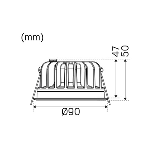 Downlight Hide-a-lite Optic Deep