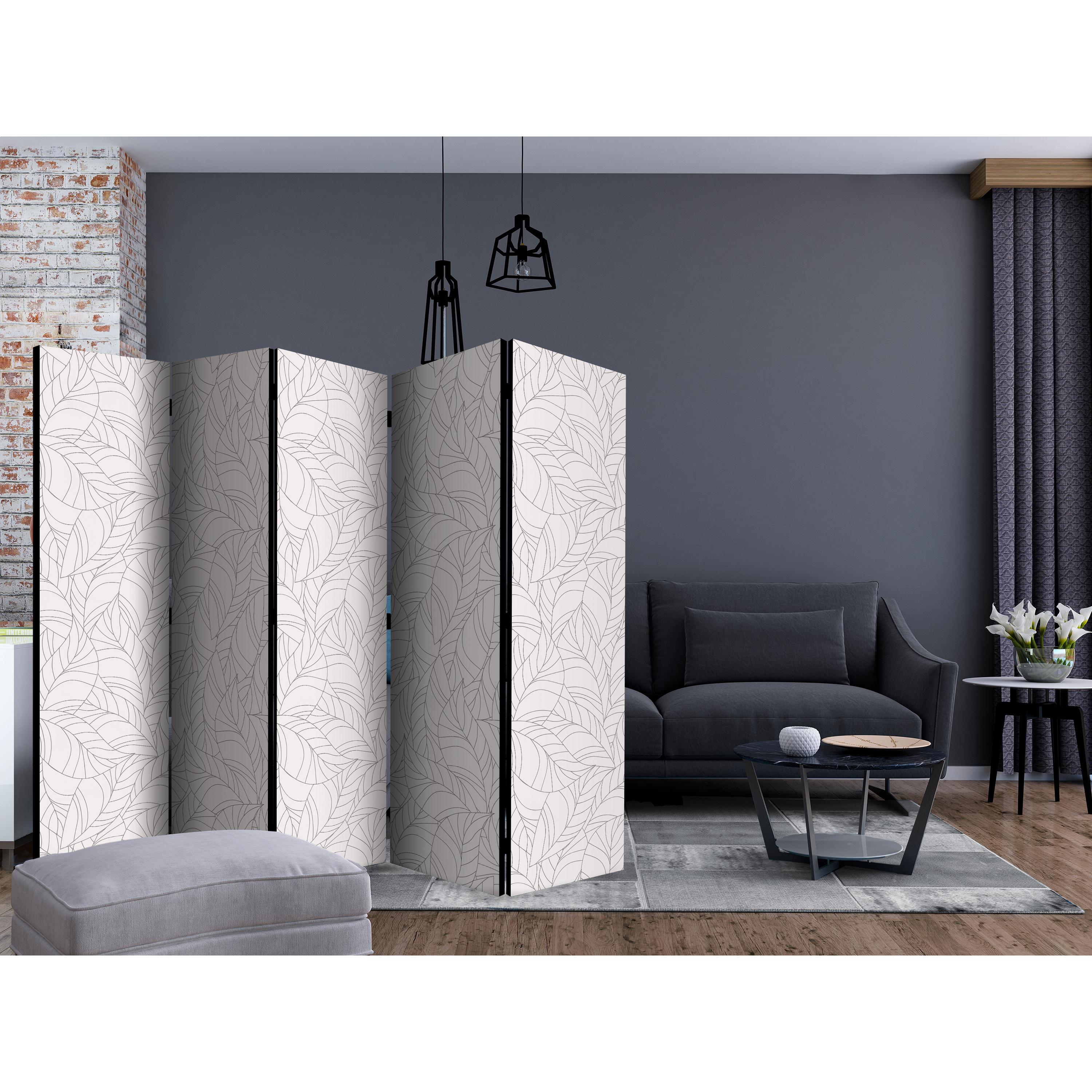 Rumsavdelare Arkiio Colourless Leaves II 225x172 cm