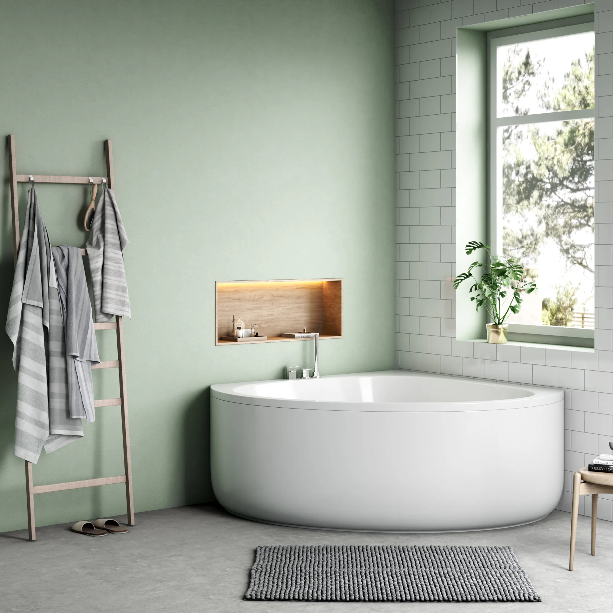 Badkar Berlin Storlek: 1300x1300 mm