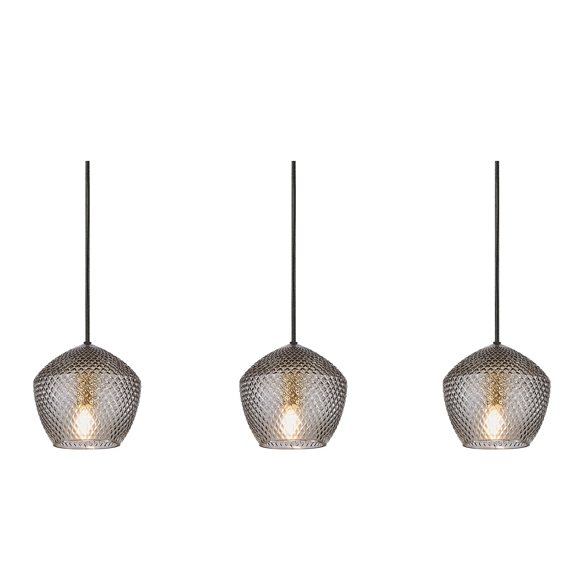 Taklampa Nordlux Orbiform 3-Pendel Rökfärgad