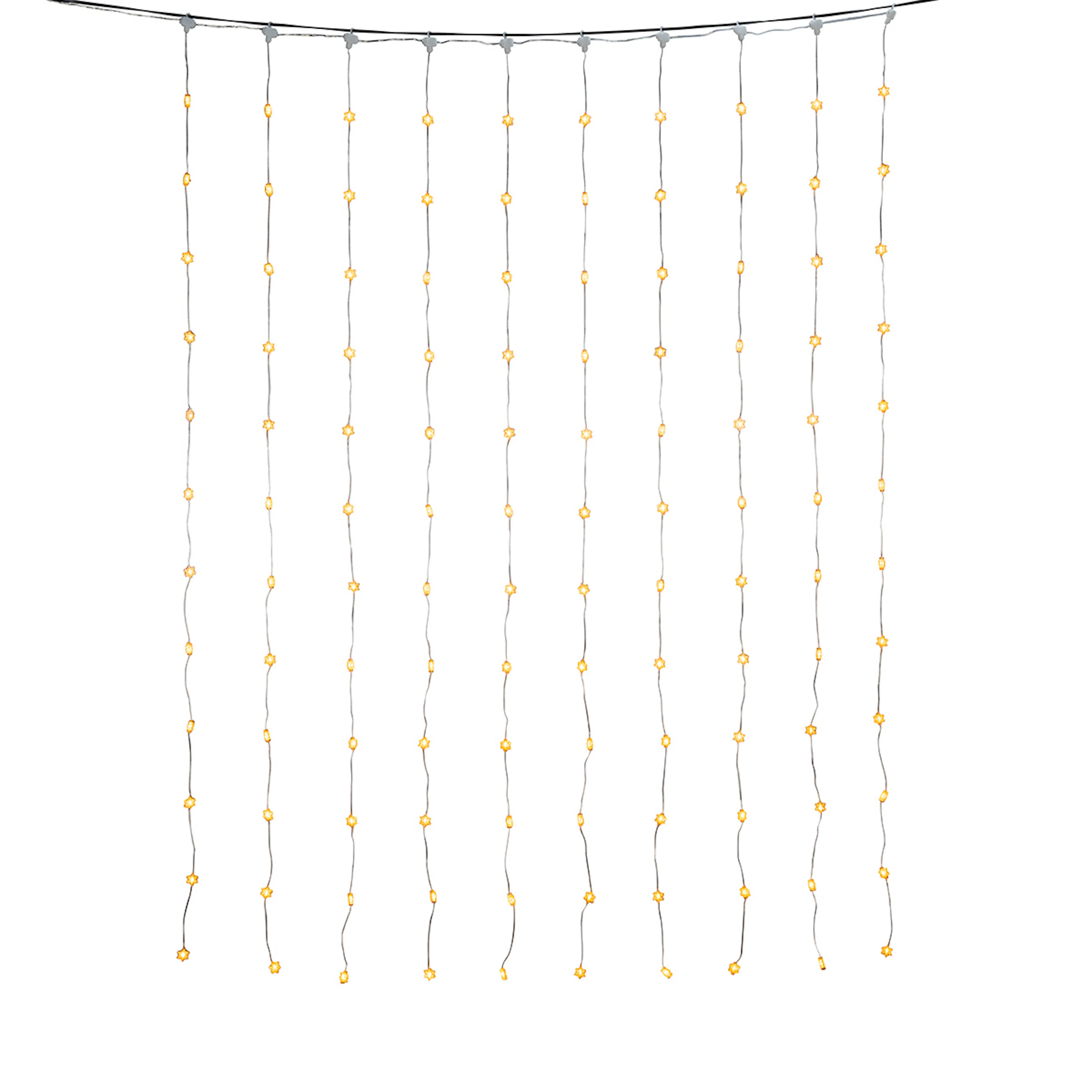 Ljusslinga Gnosjö Konstsmide Gardinslinga Snöflingor IP20