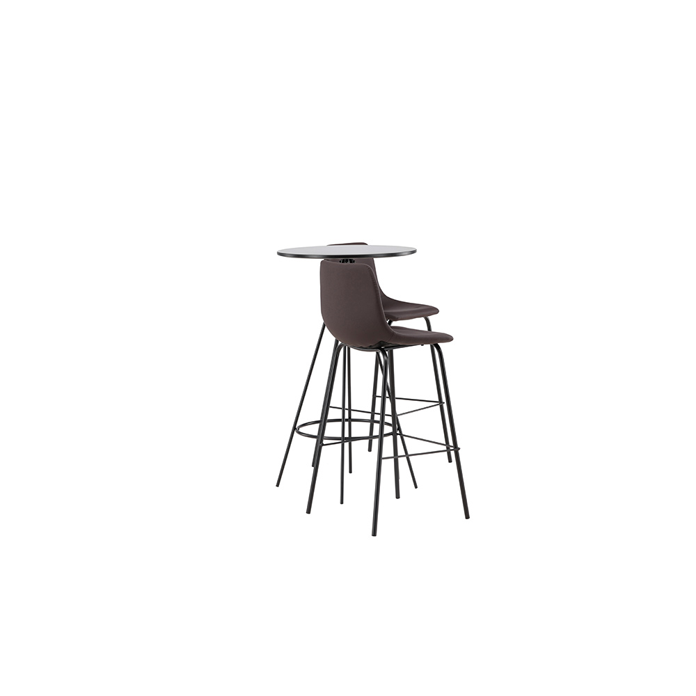 Matgrupp Venture Home Bistro Ø60 cm med 2 st Alexi stolar